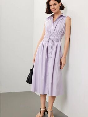 Lavender Tie Waist Dress